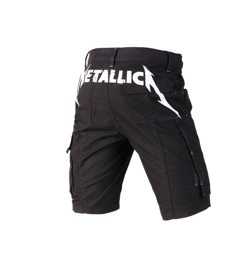 Clothing: Metallica twill shorts + black 4