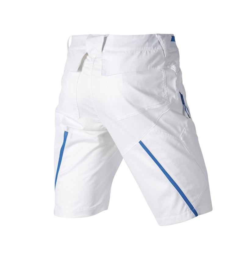 Work Trousers: Multipocket shorts e.s.ambition + white/gentianblue 7