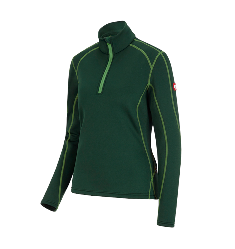 Cold: Funct.-Troyer thermo stretch e.s.motion 2020, la. + green/seagreen 1