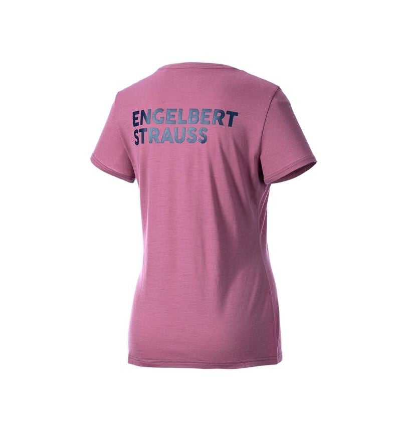 Shirts, Pullover & more: T-Shirt Merino e.s.trail, ladies' + tarapink/deepblue 6
