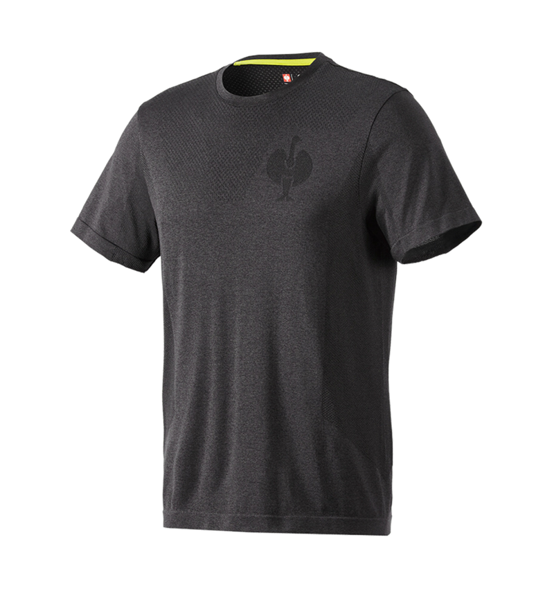 Shirts, Pullover & more: T-Shirt seamless e.s.trail + black melange 2