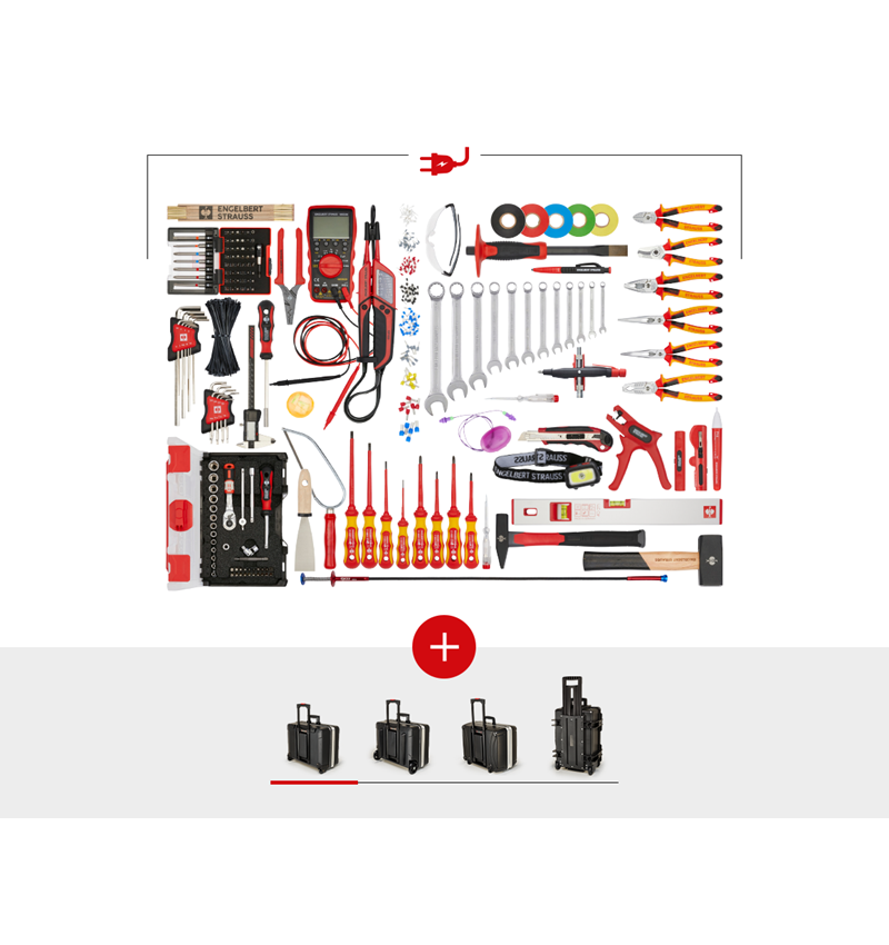 Tool Cases: Tool set Elektro Meister incl. tool trolley