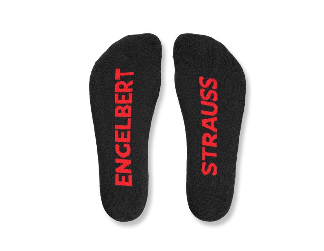 Socks: e.s. All-season socks function light/low + black/straussred