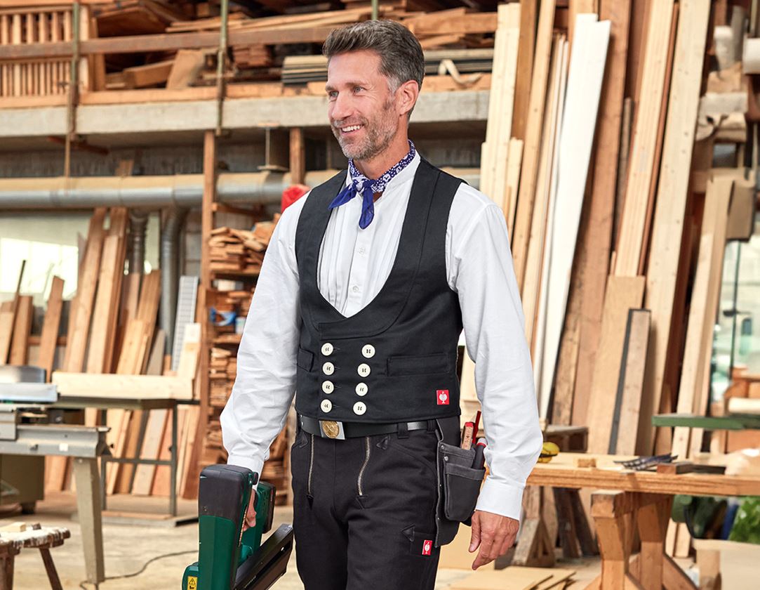 Work Body Warmer: Craftsman's Waistcoat + black