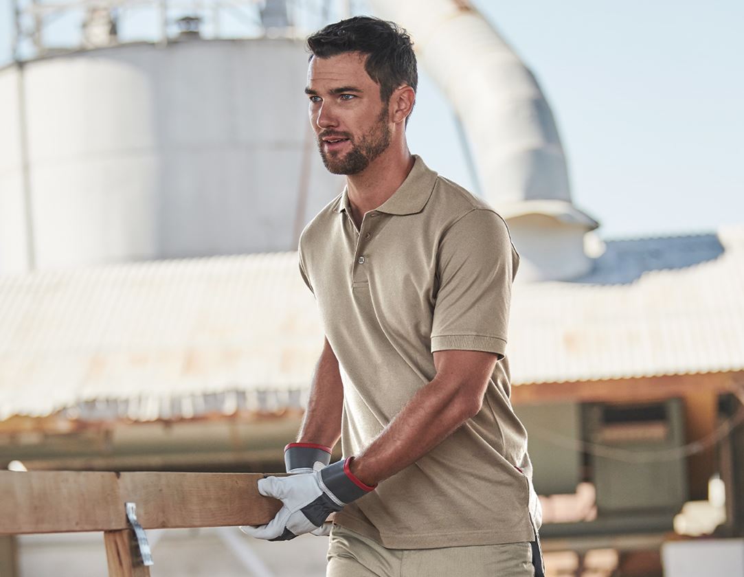 Plumbers / Installers: e.s. Polo shirt cotton + clay 1