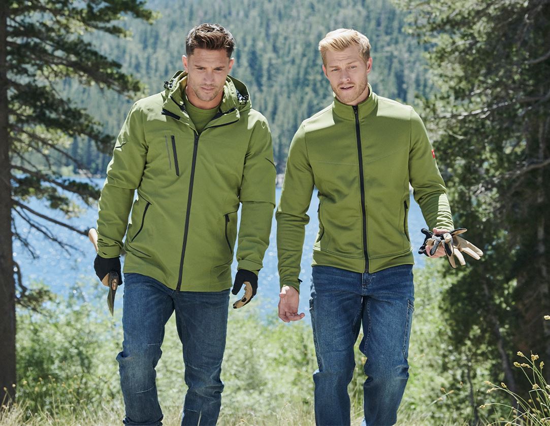 Work Jackets: 3 in 1 functional jacket e.s.vision, men's + forest 1
