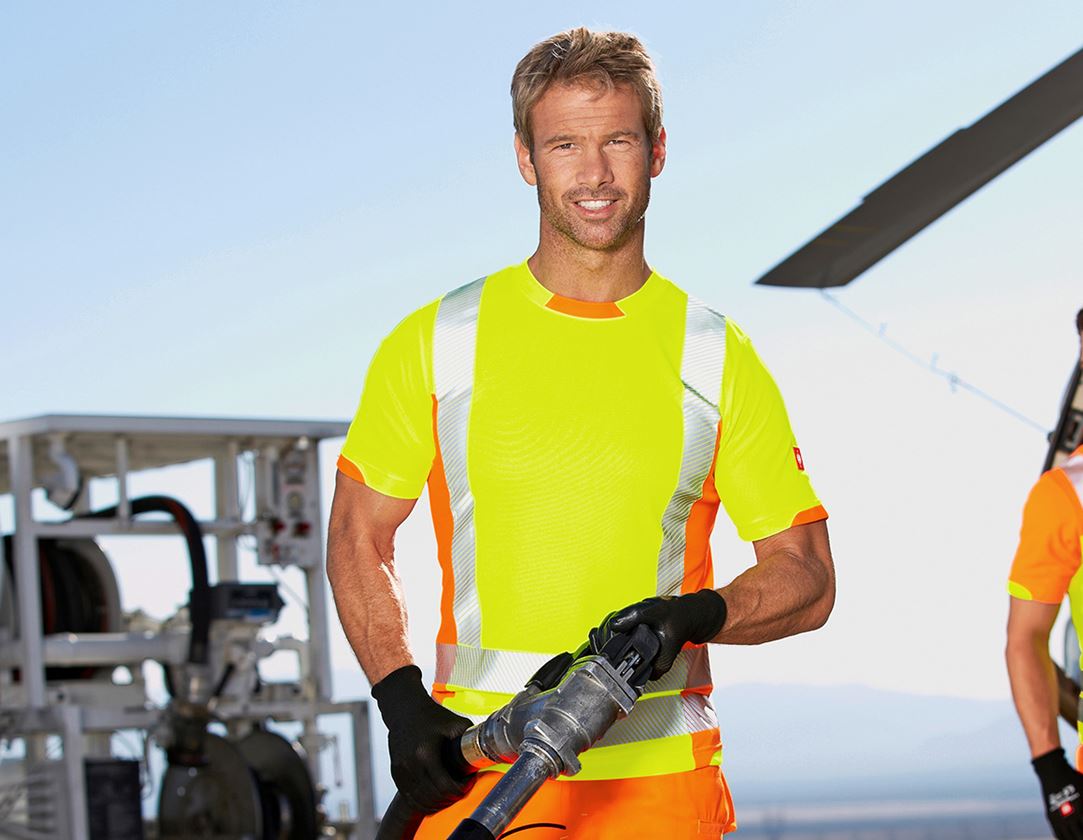 Shirts, Pullover & more: High-vis functional T-Shirt e.s.motion 2020 + high-vis yellow/high-vis orange 1