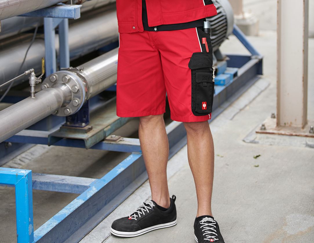 Gardening / Forestry / Farming: Shorts e.s.active + red/black