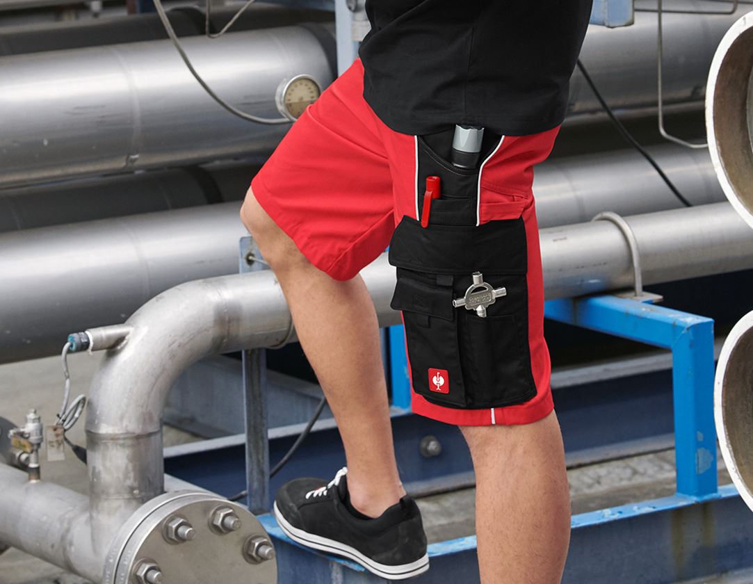Gardening / Forestry / Farming: Shorts e.s.active + red/black 1