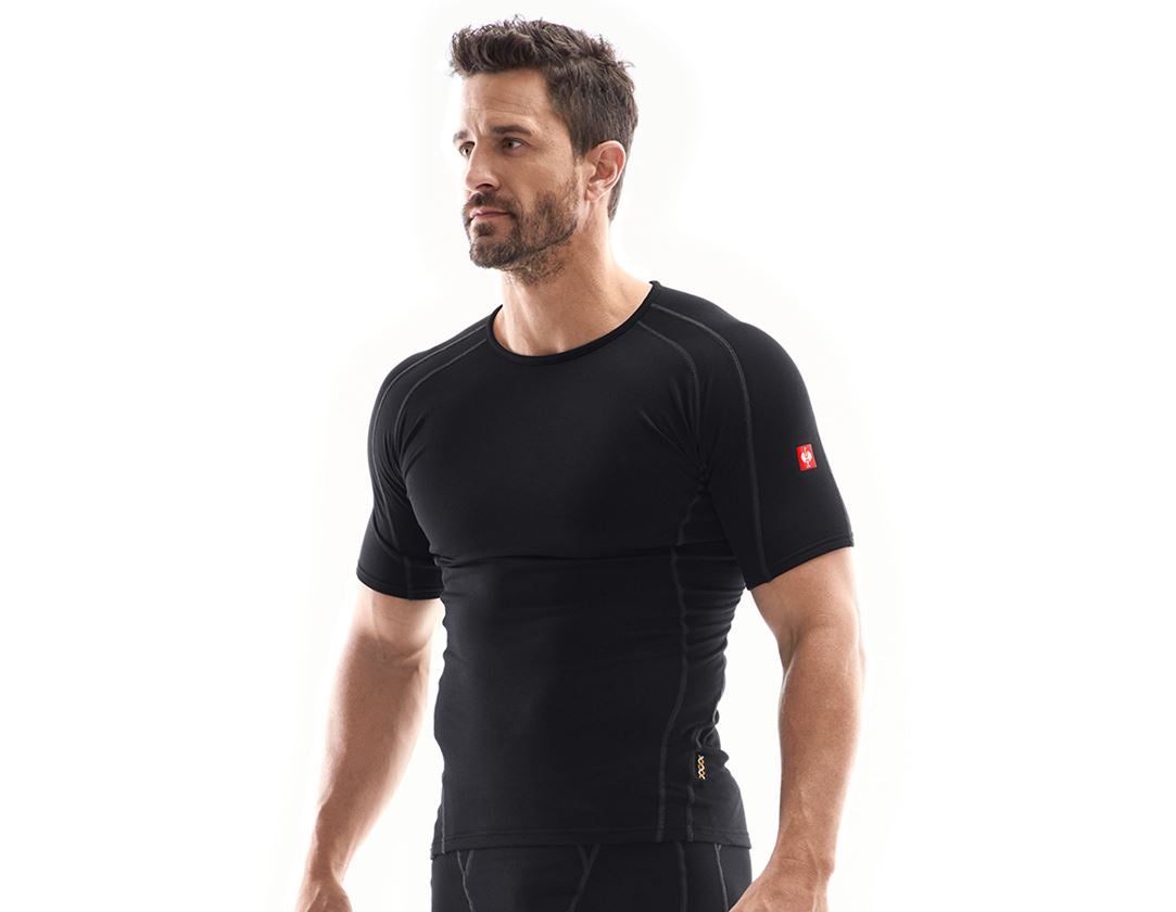 e.s. Functional-t-shirt clima-pro - warm, men's black