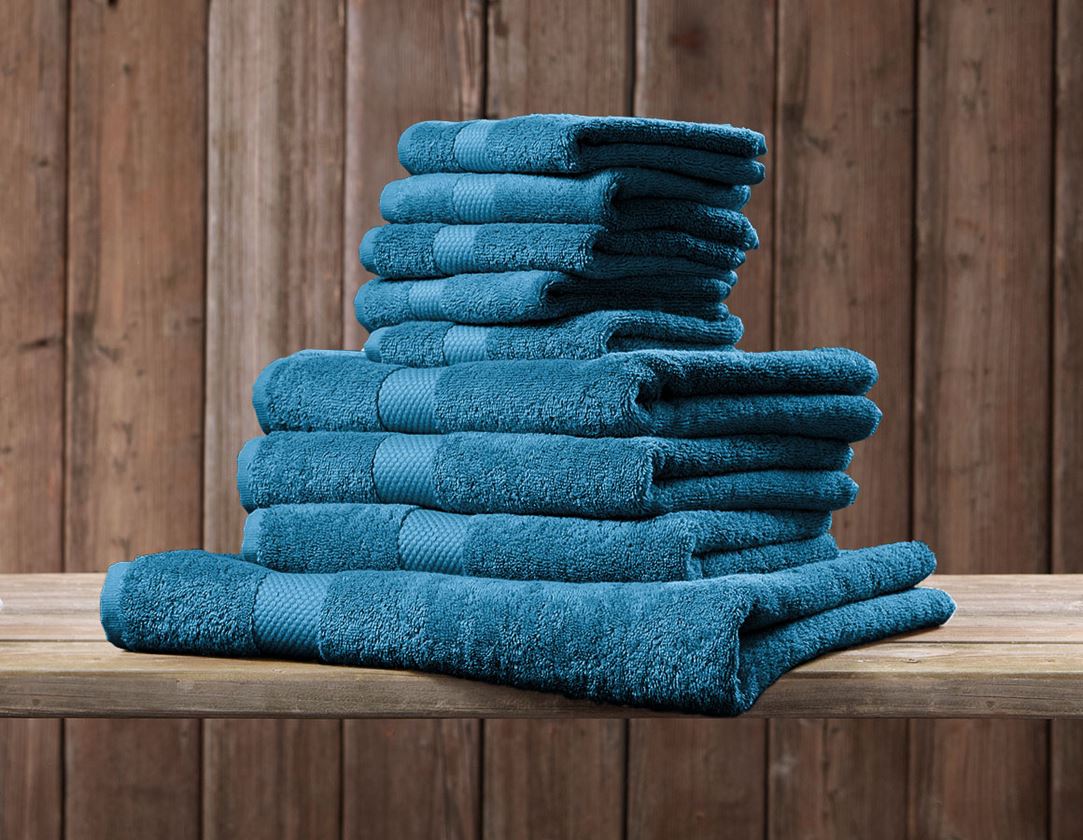 Cloths: Terry cloth towel Premium pack of 3 + turquoise