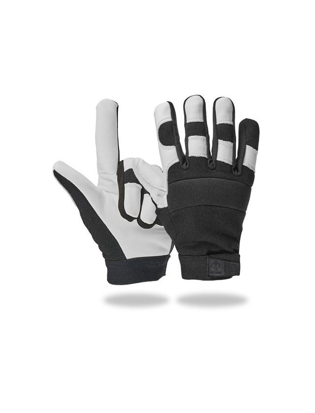 Leather: Full leather assembly gloves Ice