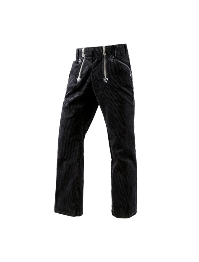 Roofer / Crafts: e.s. Craftman's Trousers Wide Wale Cord with Flare + black 1