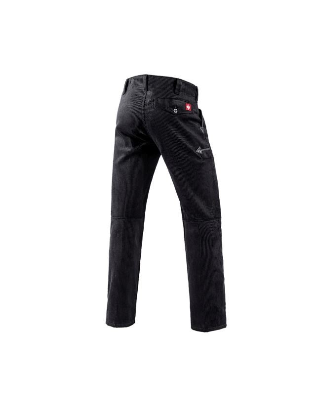 Roofer / Crafts: e.s. Craftman's Trousers Wide Wale Cord + black 2