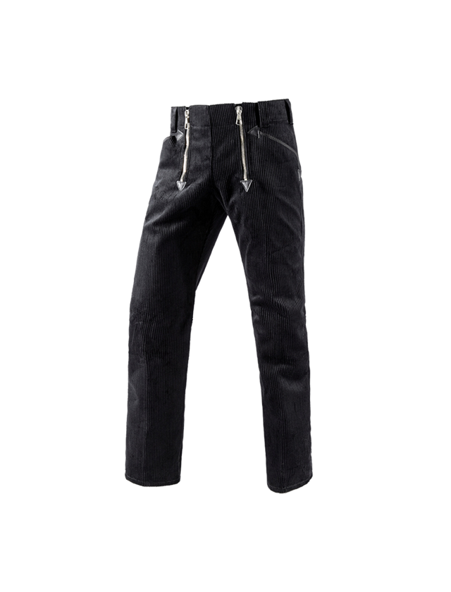 Roofer / Crafts: e.s. Craftman's Trousers Wide Wale Cord + black 1