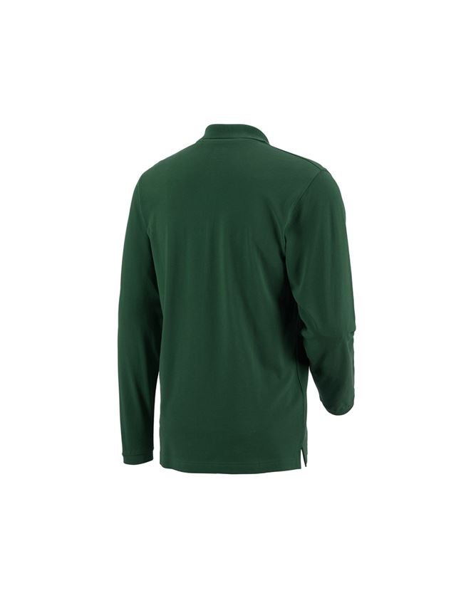 Joiners / Carpenters: e.s. Long sleeve polo cotton Pocket + green 1