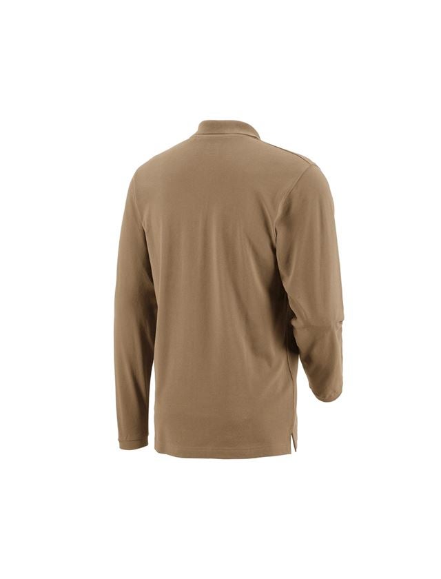 Joiners / Carpenters: e.s. Long sleeve polo cotton Pocket + khaki 1