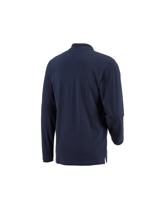 Joiners / Carpenters: e.s. Long sleeve polo cotton Pocket + navy 1