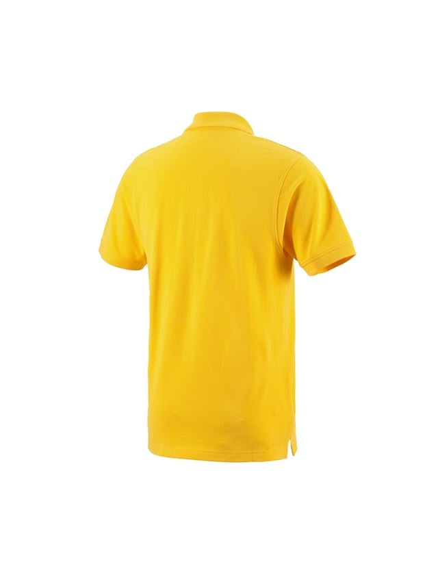Plumbers / Installers: e.s. Polo shirt cotton Pocket + yellow 1