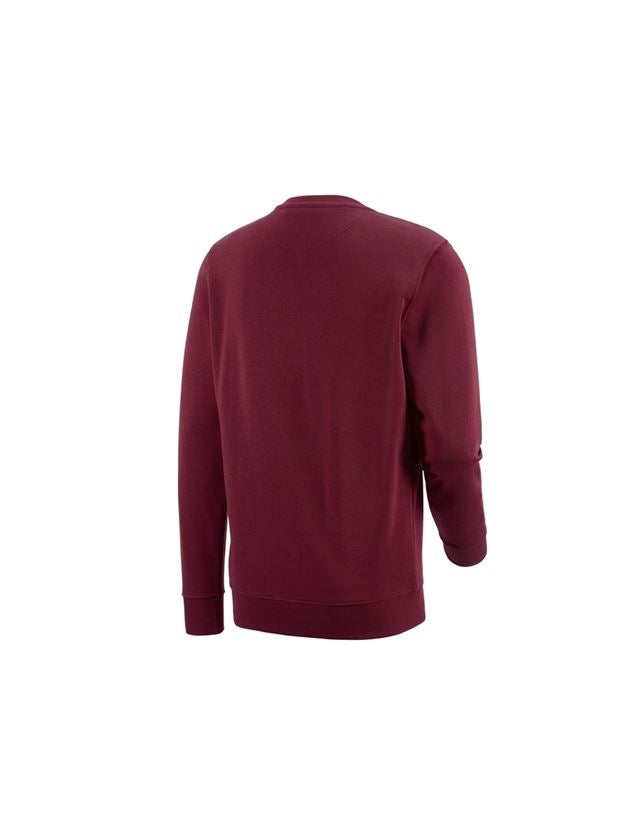 Topics: e.s. Sweatshirt poly cotton + bordeaux 1