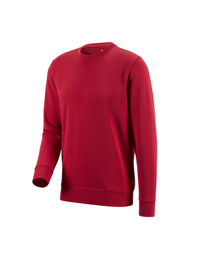 Topics: e.s. Sweatshirt poly cotton + red