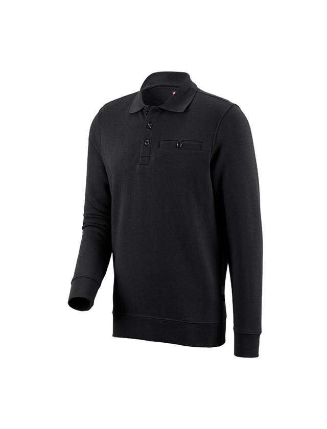 Topics: e.s. Sweatshirt poly cotton Pocket + black 1