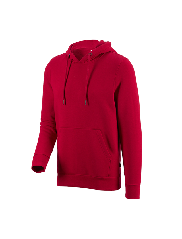 Topics: e.s. Hoody sweatshirt poly cotton + fiery red
