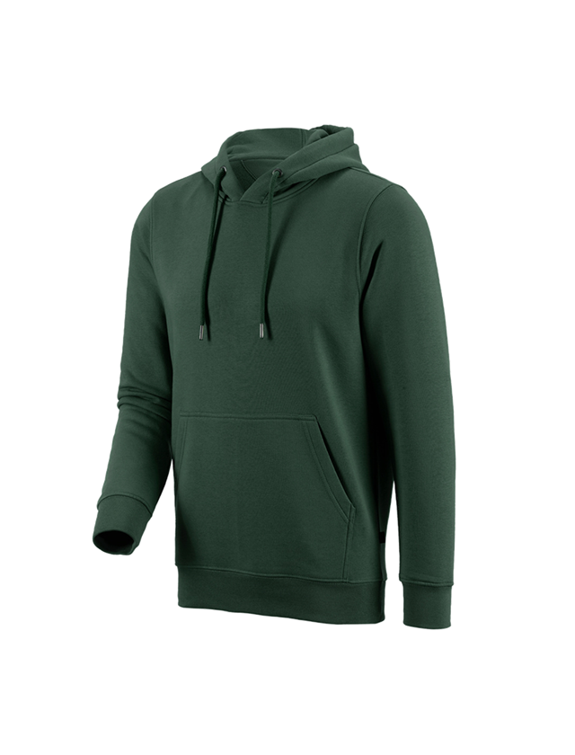 Shirts, Pullover & more: e.s. Hoody sweatshirt poly cotton + green