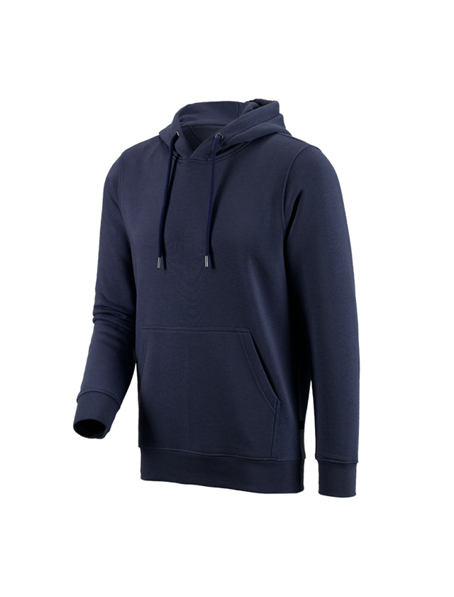 Topics: e.s. Hoody sweatshirt poly cotton + navy