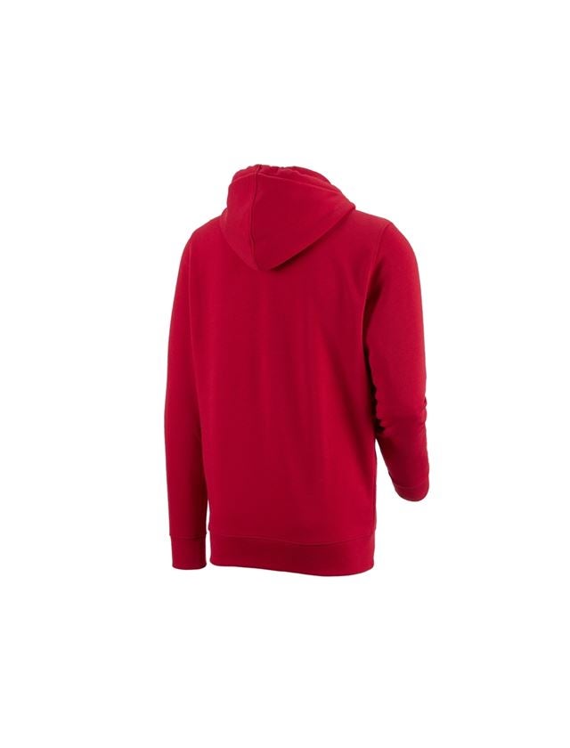 Topics: e.s. Hoody sweatjacket poly cotton + fiery red 1