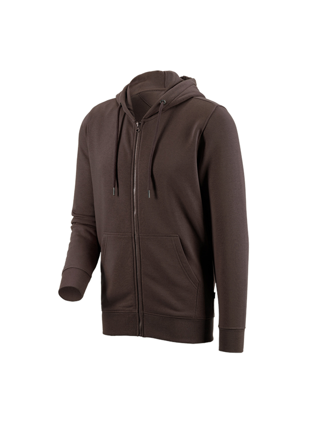 Joiners / Carpenters: e.s. Hoody sweatjacket poly cotton + chestnut 2