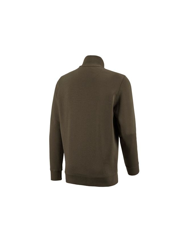 Topics: e.s. ZIP-sweatshirt poly cotton + olive 1