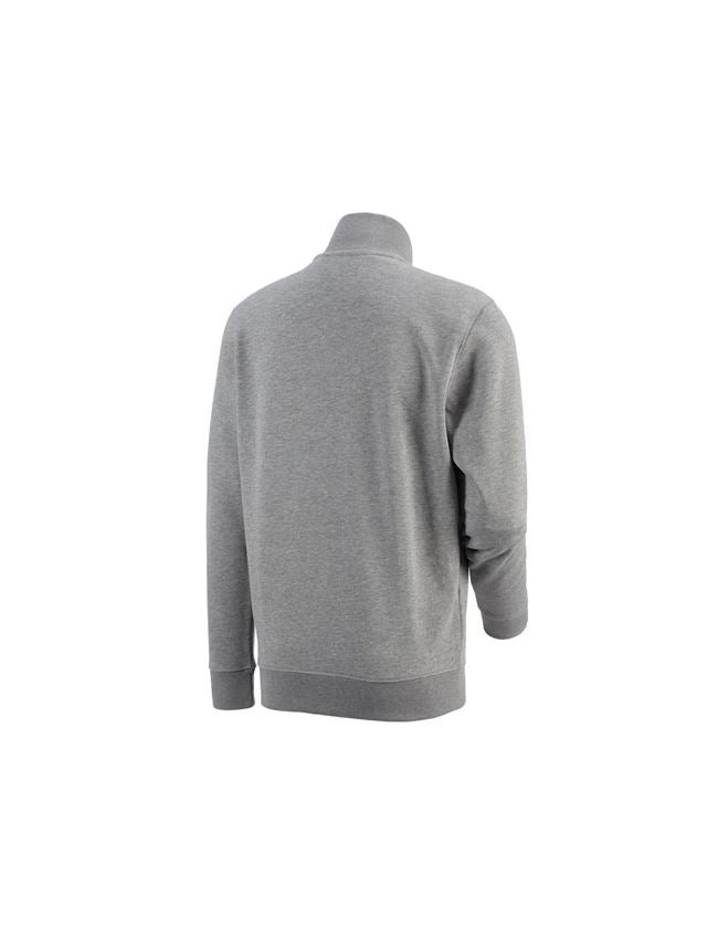 Topics: e.s. ZIP-sweatshirt poly cotton + grey melange 2
