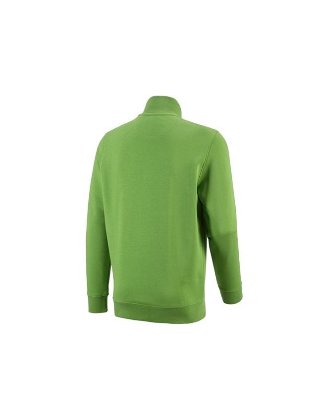 Plumbers / Installers: e.s. ZIP-sweatshirt poly cotton + seagreen 1