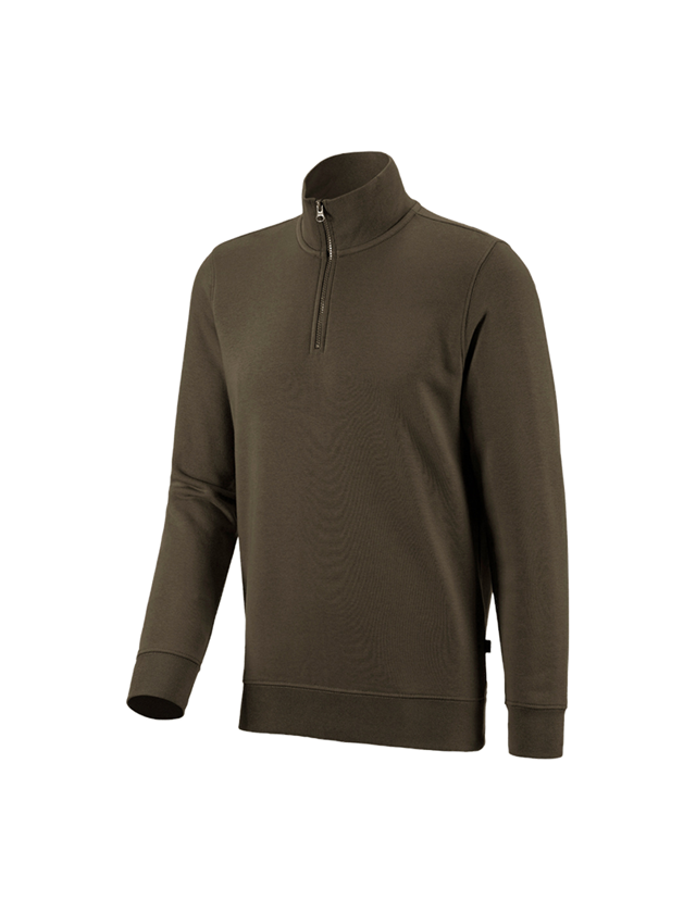 Joiners / Carpenters: e.s. ZIP-sweatshirt poly cotton + olive