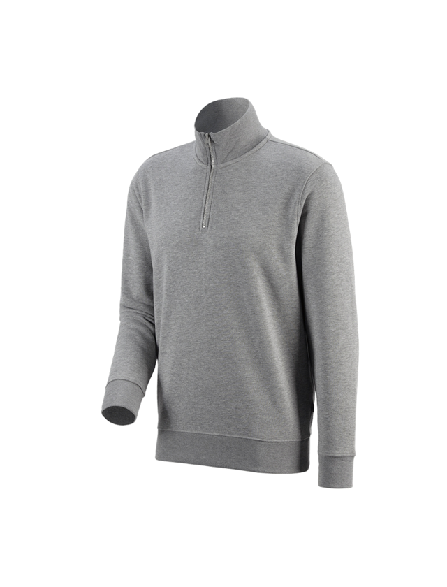 Joiners / Carpenters: e.s. ZIP-sweatshirt poly cotton + grey melange 1