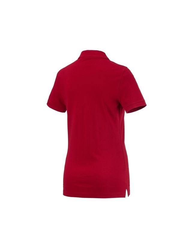 Plumbers / Installers: e.s. Polo shirt cotton, ladies' + fiery red 1