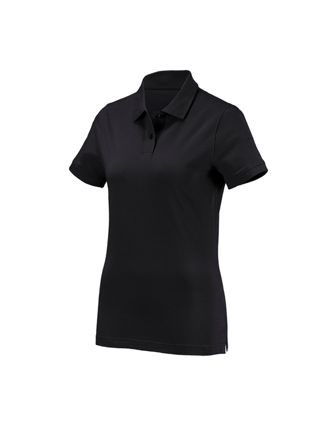Plumbers / Installers: e.s. Polo shirt cotton, ladies' + black