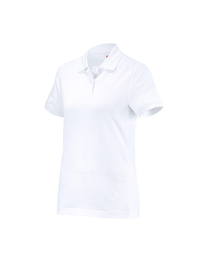 Shirts, Pullover & more: e.s. Polo shirt cotton, ladies' + white