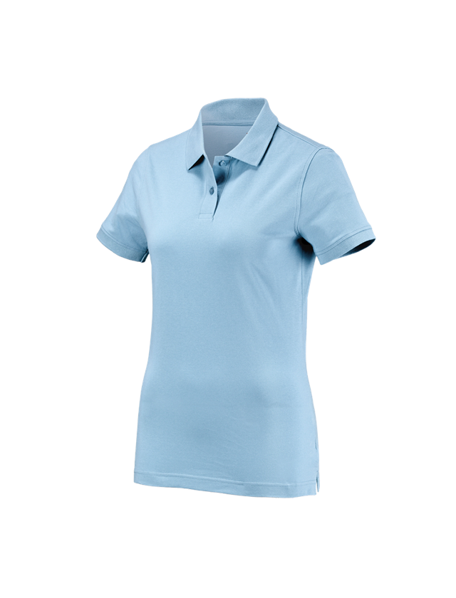Topics: e.s. Polo shirt cotton, ladies' + lightblue