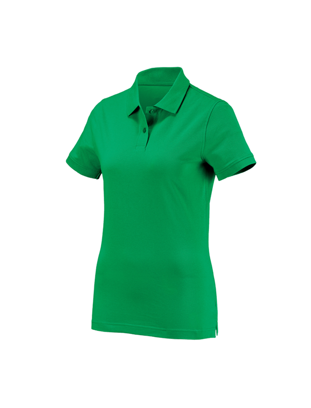 Shirts, Pullover & more: e.s. Polo shirt cotton, ladies' + grassgreen