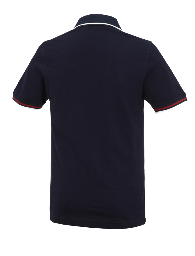 Joiners / Carpenters: e.s. Polo shirt cotton Deluxe Colour + navy/red 3