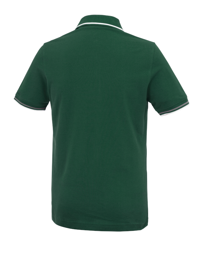 Joiners / Carpenters: e.s. Polo shirt cotton Deluxe Colour + green/aluminium 1