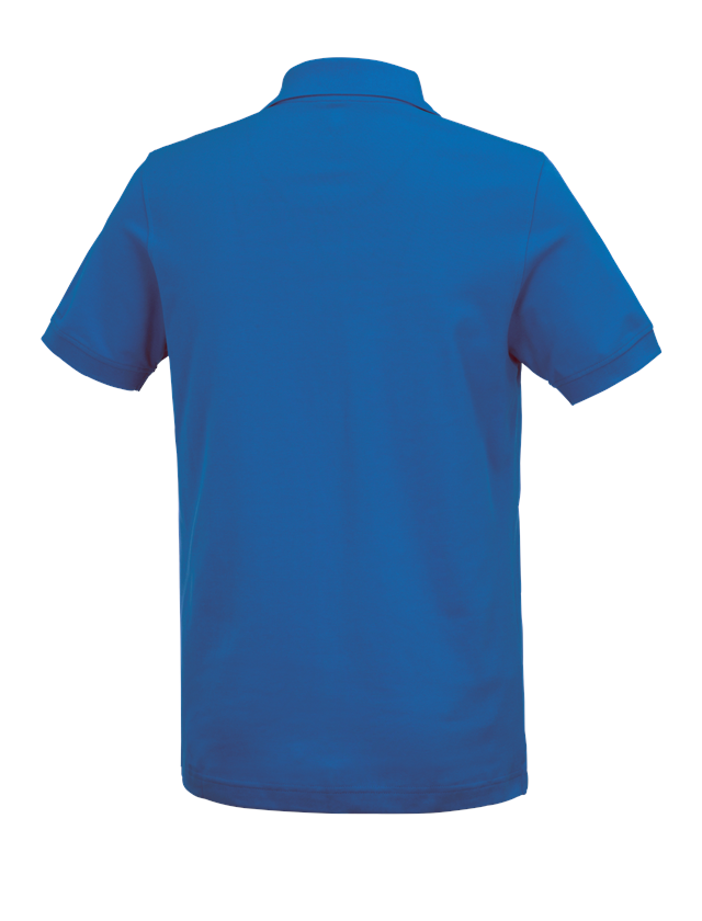 Plumbers / Installers: e.s. Polo shirt cotton Deluxe + gentianblue 1