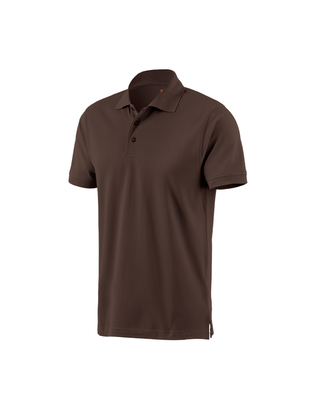 Plumbers / Installers: e.s. Polo shirt cotton + chestnut 1
