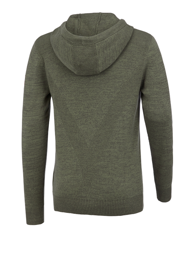 Joiners / Carpenters: e.s. Knitted hoody + thyme melange 3