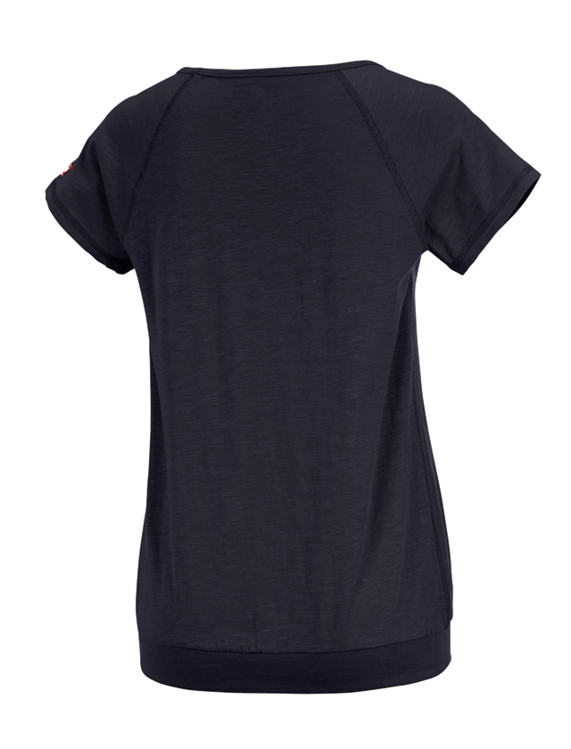 Shirts, Pullover & more: e.s. T-shirt cotton slub, ladies' + navy 1