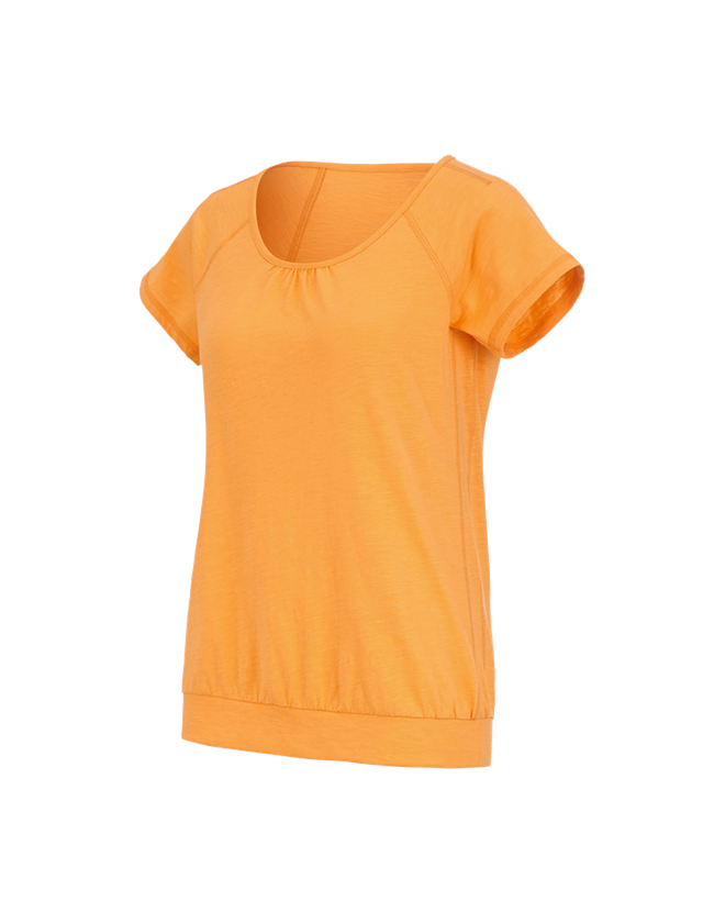 Shirts, Pullover & more: e.s. T-shirt cotton slub, ladies' + lightorange