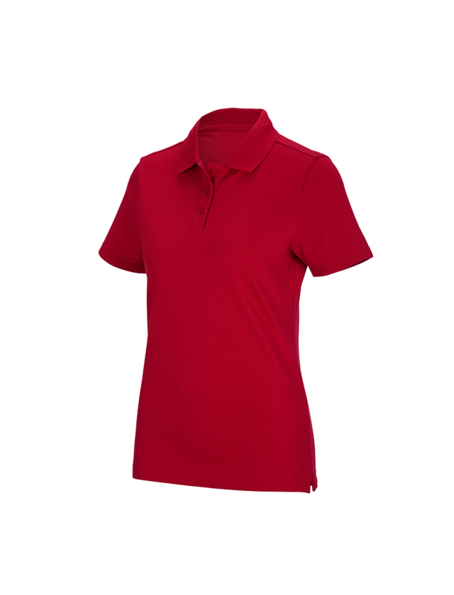 Topics: e.s. Functional polo shirt poly cotton, ladies' + fiery red
