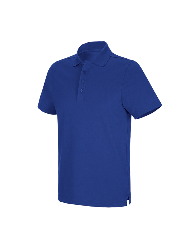 Topics: e.s. Functional polo shirt poly cotton + royal